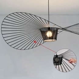 Függeszték Modern, egyszerű, egy vasból készült Art kalap alakú mennyezeti lámpa
