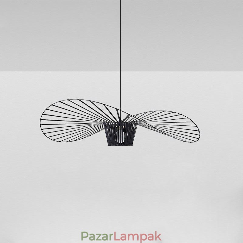Függeszték Modern, egyszerű, egy vasból készült Art kalap alakú mennyezeti lámpa