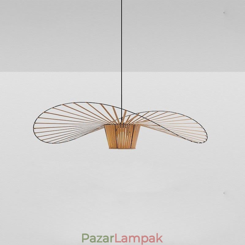 Függeszték Modern, egyszerű, egy vasból készült Art kalap alakú mennyezeti lámpa