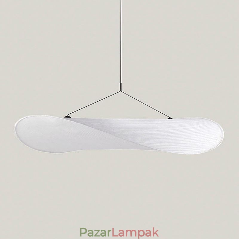 Mennyezeti Light Selyem Dekorációs Függeszték Meleg Fehér