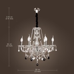 Rustic Lodge Crystal Egyéb Glass Chandelier