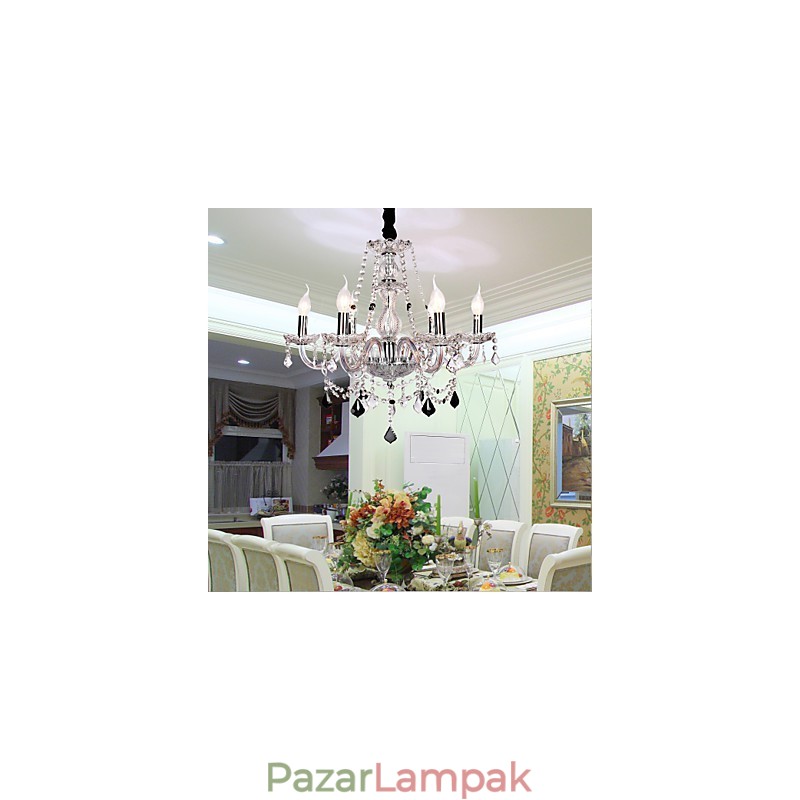 Rustic Lodge Crystal Egyéb Glass Chandelier
