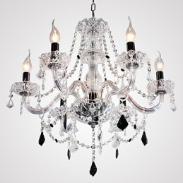 Rustic Lodge Crystal Egyéb Glass Chandelier