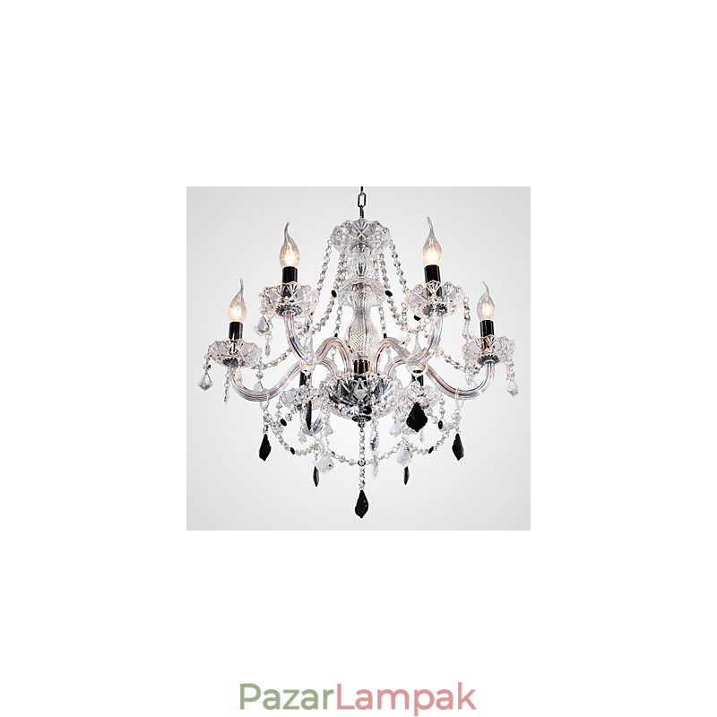 Rustic Lodge Crystal Egyéb Glass Chandelier
