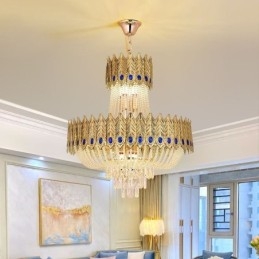 Kristály függőlámpa Luxus dekoratív mennyezeti lámpa 60cm