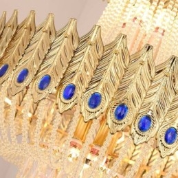 Kristály függőlámpa Luxus dekoratív mennyezeti lámpa 60cm