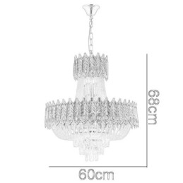 Kristály függőlámpa Luxus dekoratív mennyezeti lámpa 60cm