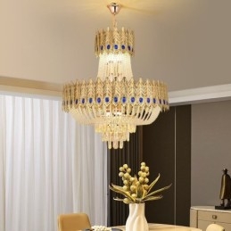 Kristály függőlámpa Luxus dekoratív mennyezeti lámpa 60cm