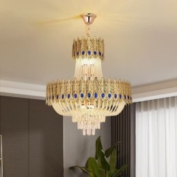 Kristály függőlámpa Luxus dekoratív mennyezeti lámpa 60cm