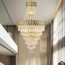 Kristály függőlámpa Kifinomult luxus dekoratív függőlámpa 80cm