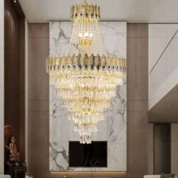 Kristály függőlámpa Kifinomult luxus dekoratív függőlámpa 80cm