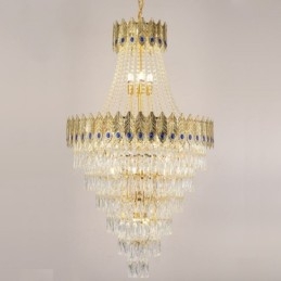 Kristály függőlámpa Kifinomult luxus dekoratív függőlámpa 80cm