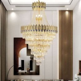 Kristály függőlámpa Kifinomult luxus dekoratív függőlámpa 80cm
