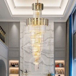 Arany kristály függőlámpa Luxus dekoratív mennyezeti lámpa 60*H180cm