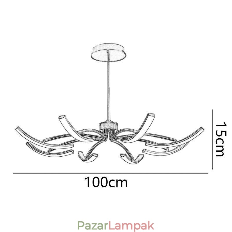 Függesztett lámpa Minimalista átalakítható mennyezeti lámpa