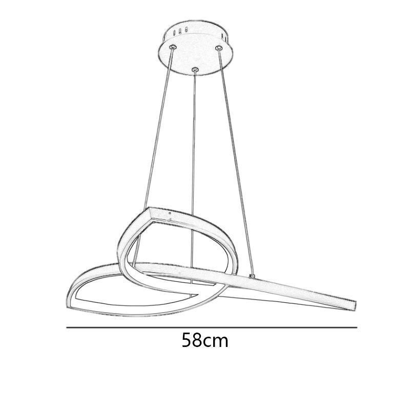 Függesztett lámpa Minimalista lóhere mennyezeti lámpa