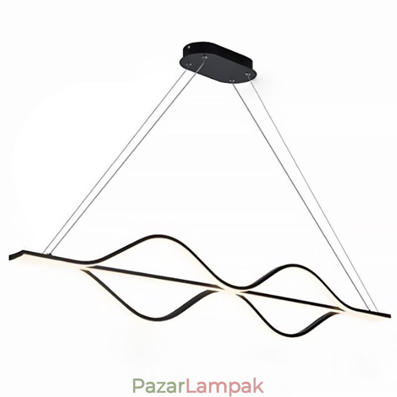 Minimalista fényhullámú mennyezeti függőlámpa