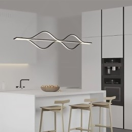 Minimalista fényhullámú mennyezeti függőlámpa