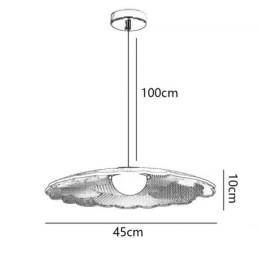 Függeszték Akril virágos mennyezeti lámpa