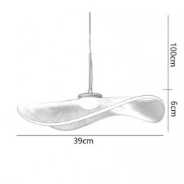 Függeszték Akril Lotus Leaf mennyezeti lámpa