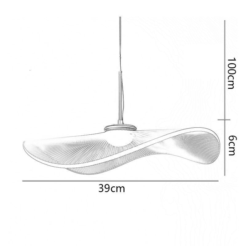 Függeszték Akril Lotus Leaf mennyezeti lámpa