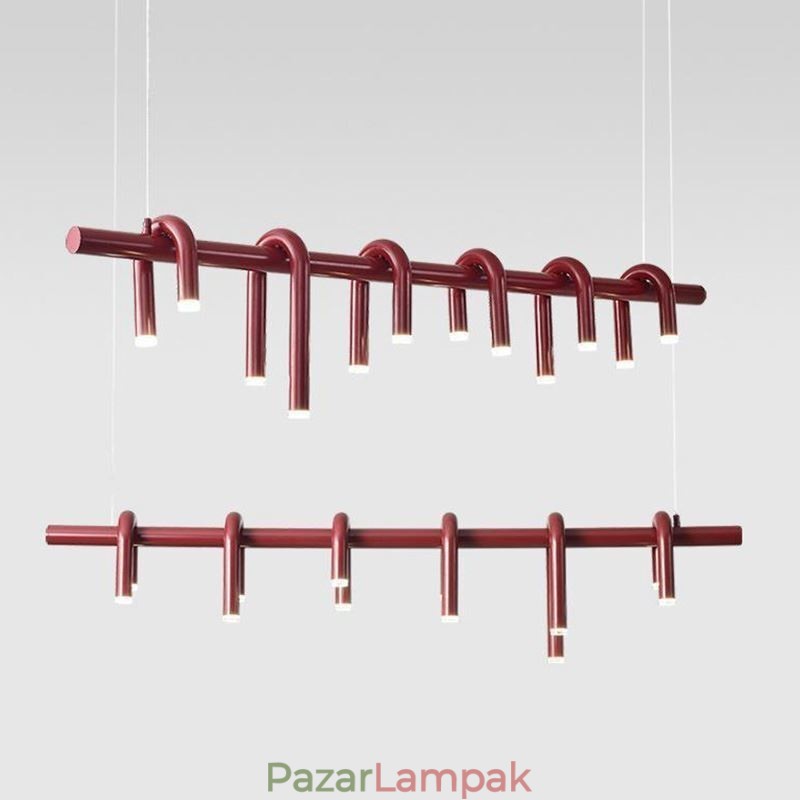 Függesztett lámpa U alakú dekoratív függőlámpa