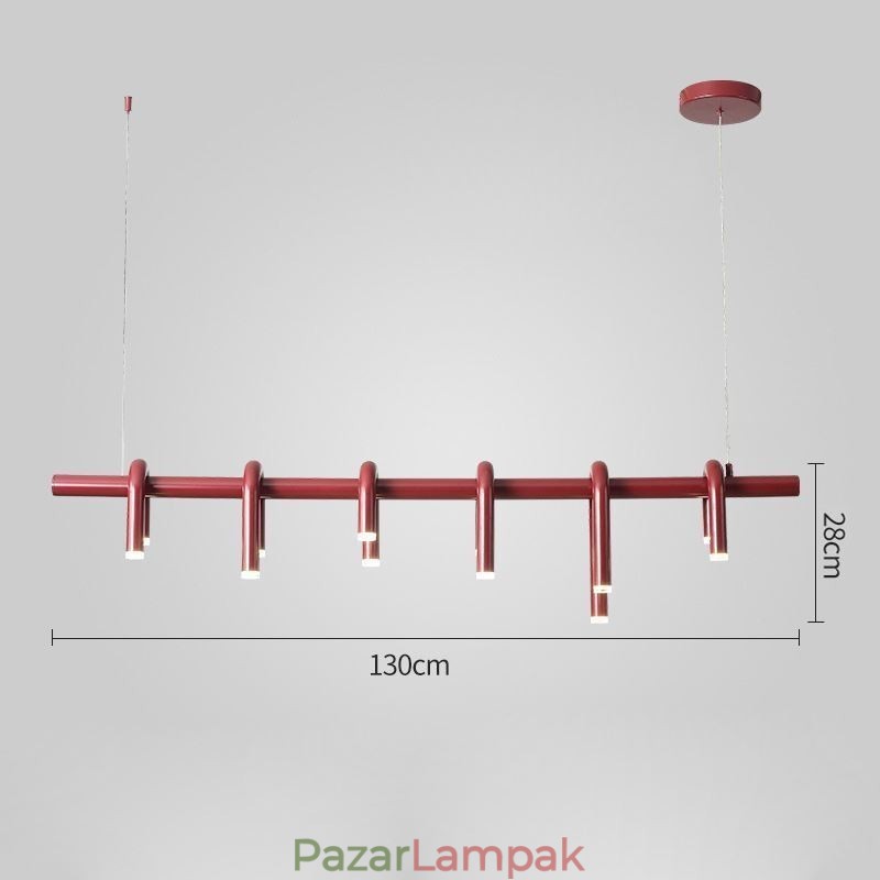 Függesztett lámpa U alakú dekoratív függőlámpa