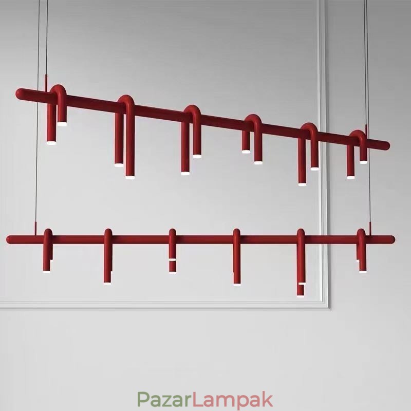 Függesztett lámpa U alakú dekoratív függőlámpa