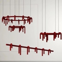 Függesztett lámpa U alakú dekoratív függőlámpa