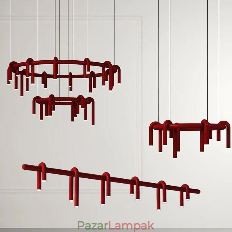 Függesztett lámpa U alakú dekoratív függőlámpa