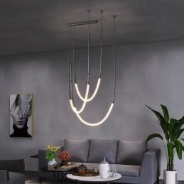 Függeszték Creative Line bambusz mennyezeti világos fekete arany