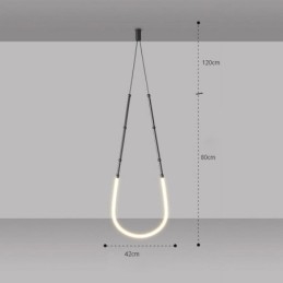Függeszték Creative Line bambusz mennyezeti világos fekete arany