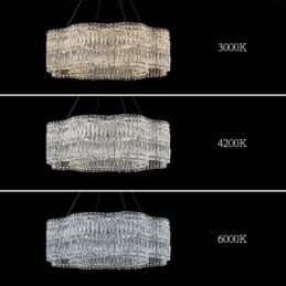 Kristály mennyezeti lámpa Modern, egyszerű dekorációval ellátott függőlámpa
