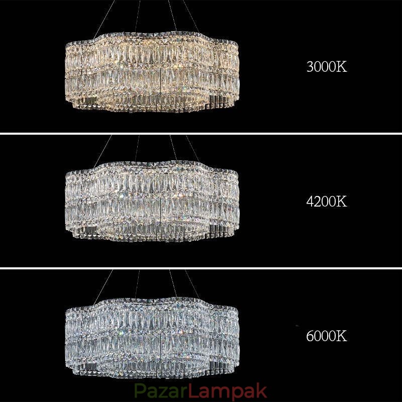 Kristály mennyezeti lámpa Modern, egyszerű dekorációval ellátott függőlámpa