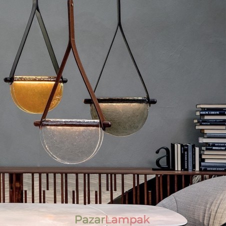 Függeszték Modern minimalista öves üveg mennyezeti lámpa Függeszték Modern minimalista öves üveg mennyezeti lámpa