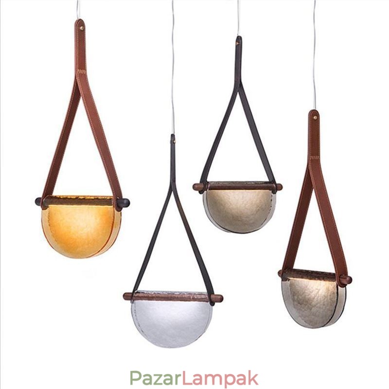 Függeszték Modern minimalista öves üveg mennyezeti lámpa