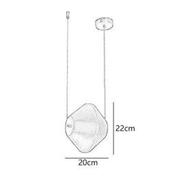 Függeszték Modern egyszerű, együveges kis mennyezeti lámpa