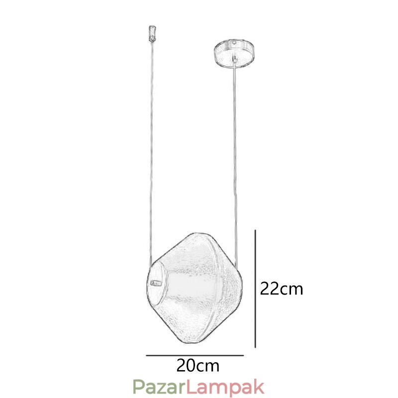 Függeszték Modern egyszerű, együveges kis mennyezeti lámpa