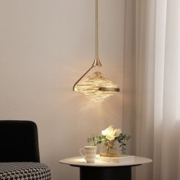 Függeszték Modern minimalista kovácsoltvas lávaüveg mennyezeti lámpa