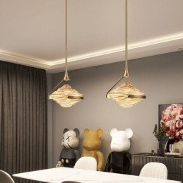 Függeszték Modern minimalista kovácsoltvas lávaüveg mennyezeti lámpa