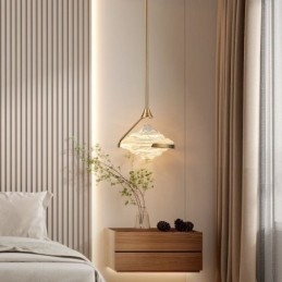 Függeszték Modern minimalista kovácsoltvas lávaüveg mennyezeti lámpa