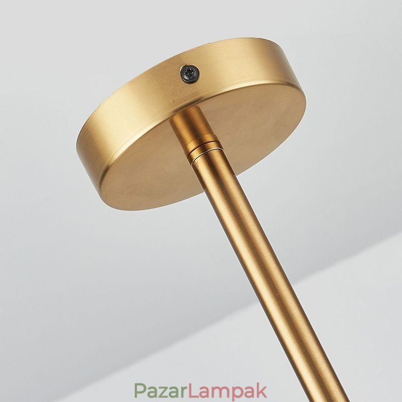 Függeszték Modern minimalista kovácsoltvas lávaüveg mennyezeti lámpa