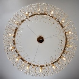 Függeszték Modern, minimalista kovácsoltvas kör alakú napvirágos mennyezeti lámpa
