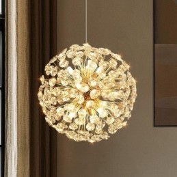 Mennyezeti lámpa Modern, minimalista, galvanizáló vas Napvirág függőlámpa