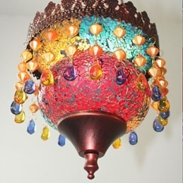 Karácsonyi üdvözlőlap Lnternet Cafe Retro Art csillár ipari kert