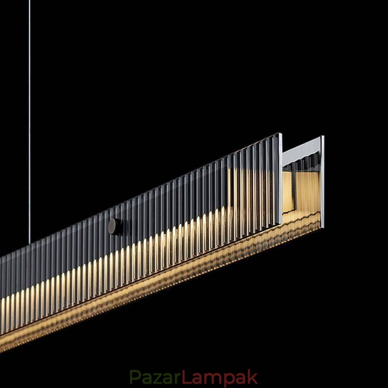 Függeszték 100cm üveg mennyezeti lámpa fokozatmentesen szabályozható távirányítóval