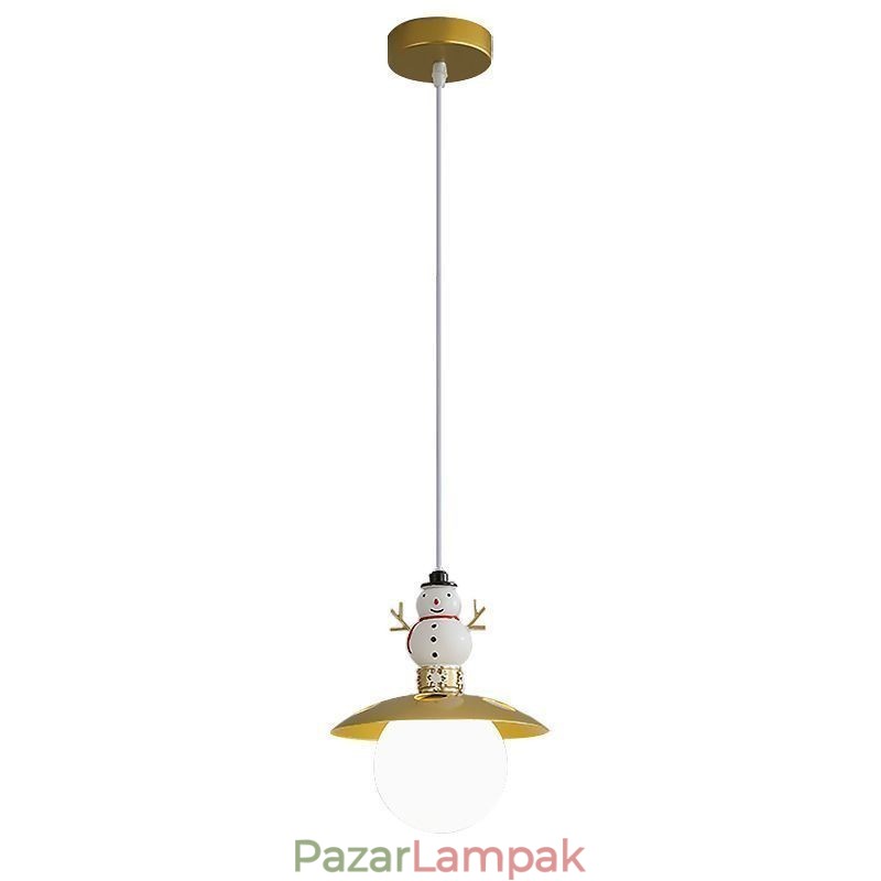 Modern függőlámpa Egyszerű G9 kovácsoltvas gyanta hóember mennyezeti lámpa