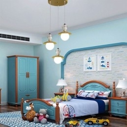 Modern függőlámpa Egyszerű G9 kovácsoltvas gyanta hóember mennyezeti lámpa