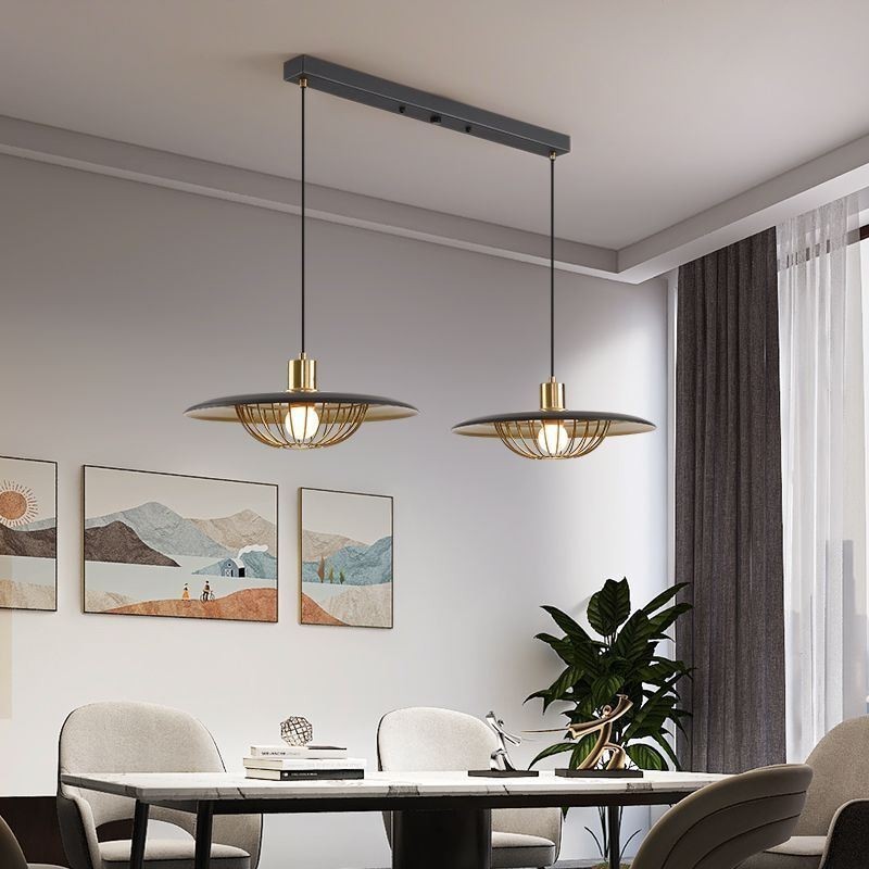 Nordic Pendant Light Kreatív kovácsoltvas lemezes mennyezeti lámpa