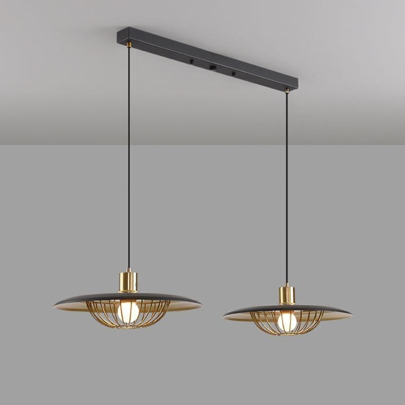 Nordic Pendant Light Kreatív kovácsoltvas lemezes mennyezeti lámpa